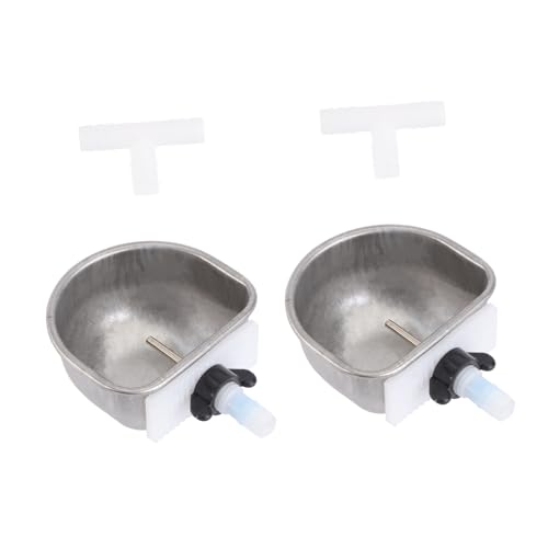 Kisangel Trinker Haustier-tränke 2 Stück Edelstahl-wasserzufuhr Für Haustier-tränke Einfach Zu Verwenden Für Haustiere Kisangel Trinker Haustier-tränke 2 Stück Edelstahl-wasserzufuhr Für Haustier-tränke Einfach Zu Verwenden Für Haustiere von Kisangel