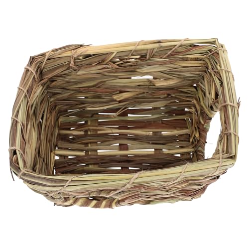 Kisangel 2 STK Hasenest Aus Stroh Hasenhütte Kauspielzeug Für Kleine Welpen Spielzeug Für Welpen Ruhezubehör Für Haustiere Guinea-Bett- Gewebtes Haustierbett Chinchillakäfig Schilfgras Kisangel 2 STK Hasenest Aus Stroh Hasenhütte Kauspielzeug Für Kleine Welpen Spielzeug Für Welpen Ruhezubehör Für Haustiere Guinea-Bett- Gewebtes Haustierbett Chinchillakäfig Schilfgras von Kisangel