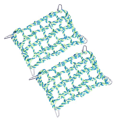 Kisangel Papageien-kletternetz 2 Stück Haustier-hängeseilnetz Vögel Kletternetz Materialverbesserung Kisangel Papageien-kletternetz 2 Stück Haustier-hängeseilnetz Vögel Kletternetz Materialverbesserung von Kisangel