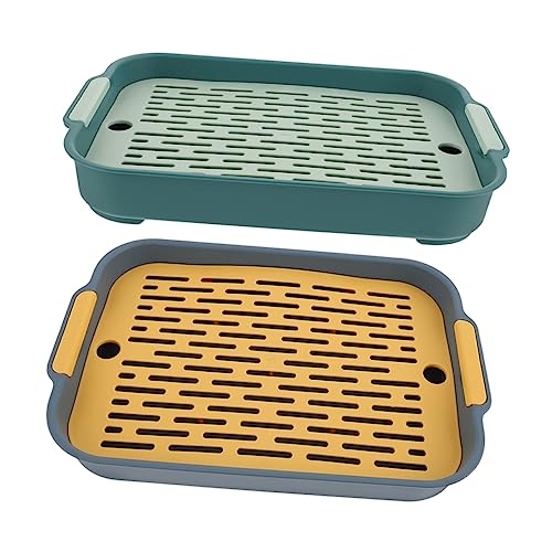 Kisangel 2 Stück Box Kaninchen Toilette Hase Haustier Toilette Hase Saubere Ausrüstung – Herbst Hase Toilette Haushalt Haustiere Toilette Kaninchen Töpfchen Trainer Kunststoff Hase von Kisangel