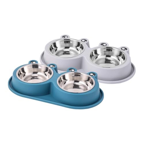 Kisangel 2 Stück Erhöhte Edelstahl hundeschüssel mit Anti ameisen Basis Rutschfestes Auslaufsicheres Futter Wassernapf Kleine Hunde und Katzen Frosch Design Kisangel 2 Stück Erhöhte Edelstahl hundeschüssel mit Anti ameisen Basis Rutschfestes Auslaufsicheres Futter Wassernapf Kleine Hunde und Katzen Frosch Design von Kisangel
