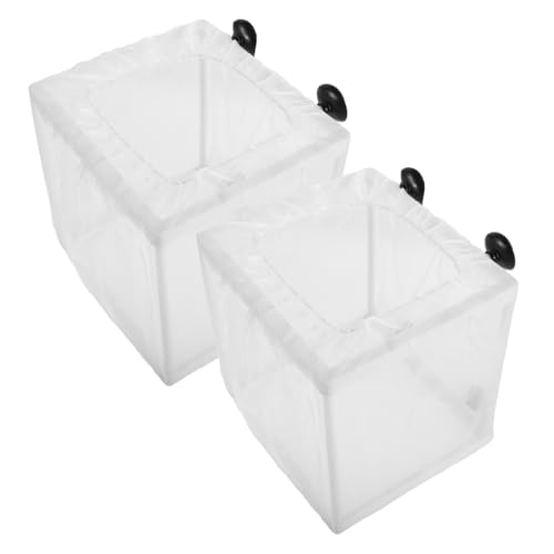 Kisangel 2stücke Schwimmende Fischzuchtbox Für Aquarium Zucht-isolationsbox Transparent Mit Trennwand Brutkasten Für Fische Und Garnelen Wiederverwendbar von Kisangel