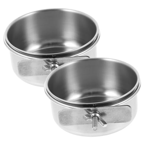 Kisangel 2stücke Edelstahl Futter Wasserschalen Für Vögel Hängende Futternäpfe Für Papageien Langlebig Stabil Für Vogelkäfige Kisangel 2stücke Edelstahl Futter Wasserschalen Für Vögel Hängende Futternäpfe Für Papageien Langlebig Stabil Für Vogelkäfige von Kisangel