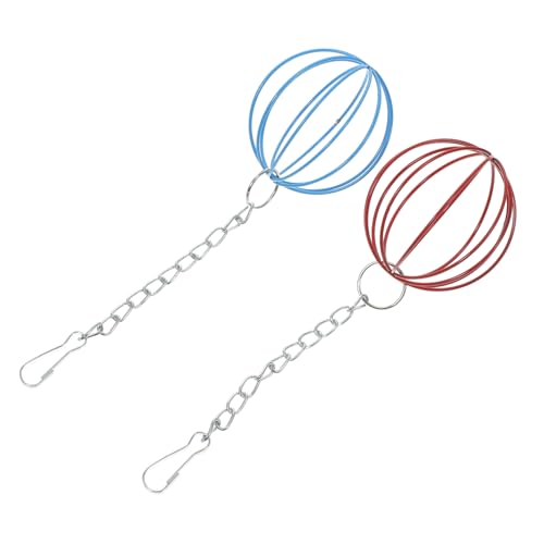 Kisangel 2stücke Hängende Heu-Feeder-bälle Für Kaninchen Multifunktionale Futterspender Für Kleine Haustiere Für Spiel Und Rot Und Blau von Kisangel