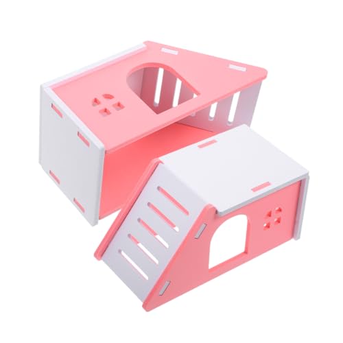 Kisangel 2 Stück Hamster Hütte für Kleintiere Komfortables Versteck für Hamster und Chinchillas Sicherer Rückzugsort für Spiel und für Käfige und Tägliche Nutzung Kisangel 2 Stück Hamster Hütte für Kleintiere Komfortables Versteck für Hamster und Chinchillas Sicherer Rückzugsort für Spiel und für Käfige und Tägliche Nutzung von Kisangel