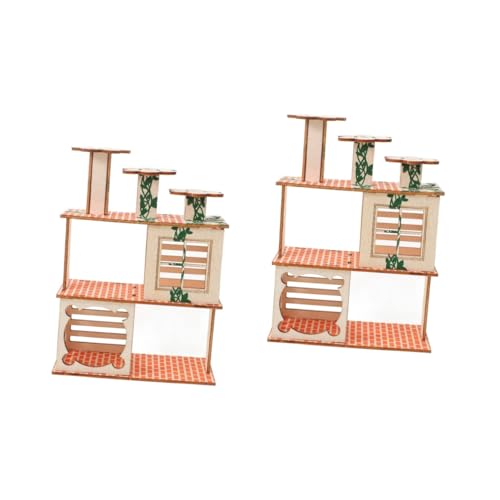 Kisangel 2 Stück Hamster Klettergerüst Hamsterzubehör Hamsterversteck Meerschweinchenhäuser Und Verstecke Rattenzubehör Hamster Holzhütte Holzvilla Versteck Hölzernes Kisangel 2 Stück Hamster Klettergerüst Hamsterzubehör Hamsterversteck Meerschweinchenhäuser Und Verstecke Rattenzubehör Hamster Holzhütte Holzvilla Versteck Hölzernes von Kisangel