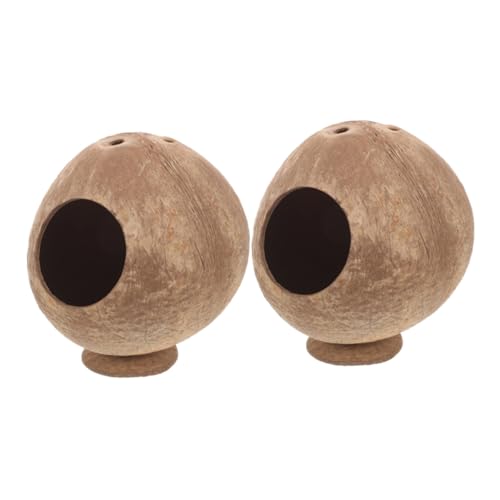 Kisangel 2 Stück Hamster Kokosnussschalen Versteck aus Natürlichem Material Kleines Nagetierhaus für Spielplatz Geruchsneutral Sicher und Gemütlich für Kleintiere Wie Meerschweinchen und Kisangel 2 Stück Hamster Kokosnussschalen Versteck aus Natürlichem Material Kleines Nagetierhaus für Spielplatz Geruchsneutral Sicher und Gemütlich für Kleintiere Wie Meerschweinchen und von Kisangel