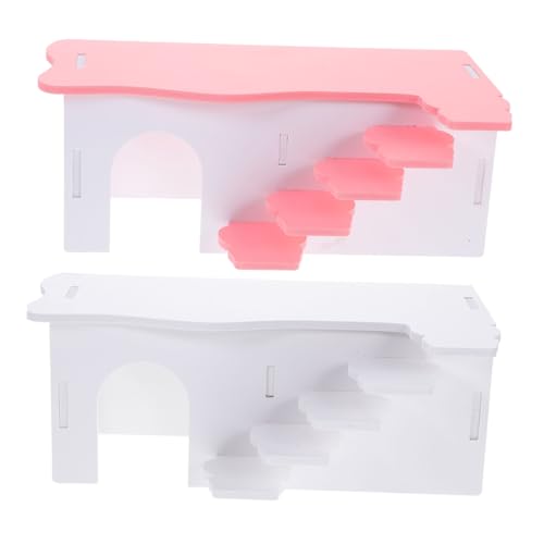 Kisangel 2 Stück Hamsterhaus mit Leiter Kleintier Versteck für Meerschweinchen und Ratten Multifunktionales Verstecken Ausruhen für Kleine Haustiere Kisangel 2 Stück Hamsterhaus mit Leiter Kleintier Versteck für Meerschweinchen und Ratten Multifunktionales Verstecken Ausruhen für Kleine Haustiere von Kisangel