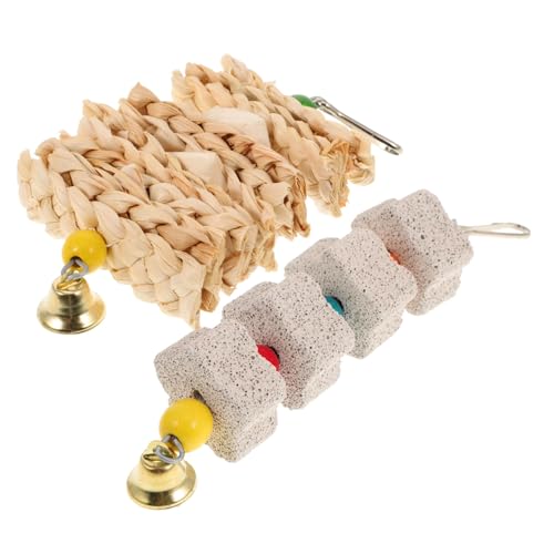 Kisangel Papagei Kauen Spielzeug Vogel Spielzeug Für Nymphensittich Haustier Vogel Stein Blöcke Glocke Kisangel Papagei Kauen Spielzeug Vogel Spielzeug Für Nymphensittich Haustier Vogel Stein Blöcke Glocke von Kisangel