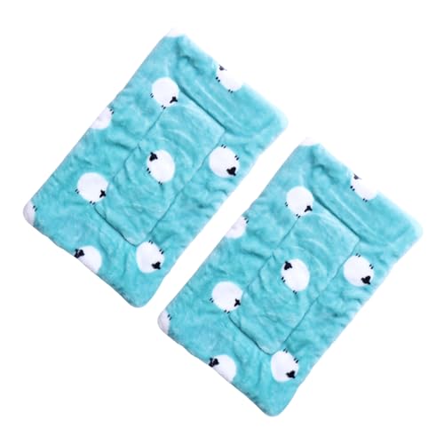 Kisangel 2 Stücke Meerschweinchen Bett Gemütliche Warme Hamster Schlaf Matte Nest Pad Weiche Haustier Nest Pad von Kisangel