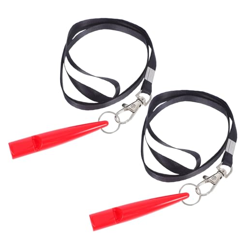 Kisangel 2 Stück Hundepfeife mit Lanyard Trainingspfeife aus Kunststoff für Hundeerziehung Lautstarker Rückruf und Barkenkontrolle für Ruhige Trainingsumgebungen von Kisangel