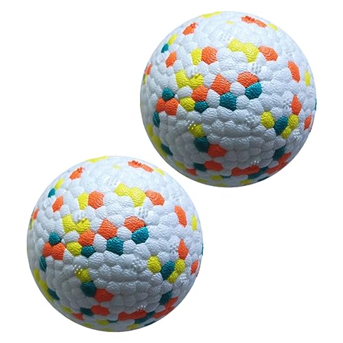 Kisangel 2 Stück Hundespielzeugball Interaktive Hundespielzeug großer Hund Hundekauen Dog chew Toy hundekauspielzeuge Kleines Hundespielzeug für Aggressive Kauer kleine Hundebälle e-TPU von Kisangel