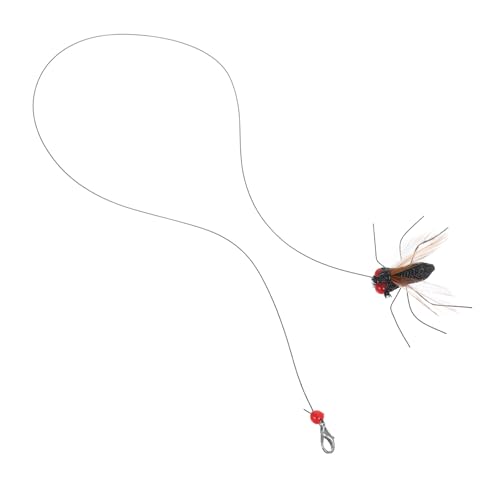 Kisangel 2 Stück Katzenspielzeug Nachfüllpackung Interaktiver Katzen Teaser Stick Ersatz Für Simulationsinsekten Nachfüllpackungen Mit Langer Schnur Kätzchen Teaser Kopf Für Indoor Kisangel 2 Stück Katzenspielzeug Nachfüllpackung Interaktiver Katzen Teaser Stick Ersatz Für Simulationsinsekten Nachfüllpackungen Mit Langer Schnur Kätzchen Teaser Kopf Für Indoor von Kisangel