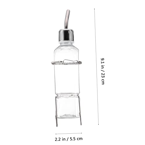 Kisangel 2 Stück Kleintier Trinkflasche aus Bruchsicherem Kunststoff Auslaufsicherer Hängender Wasserspender für Kaninchen und Hamster Einfache Installation Praktisch für Käfige und von Kisangel