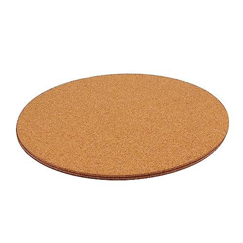 Kisangel 2 Stück Kork Pflanzenuntersetzer Umweltschonende Korkmatte für Blumentöpfe Φ Leicht für Gartenarbeit Indoor Pflanzenpflege von Kisangel