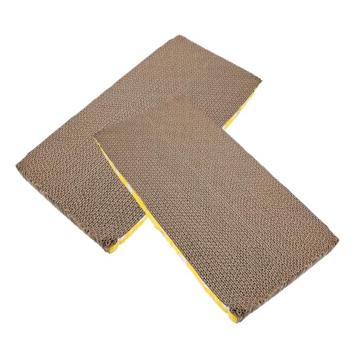 Kisangel 2 Stück Kratzbrett aus Wellpappe Multifunktional als Katzenkratzmatte und Schlafplatz Robust und Tragbar Krallenschleifen für Drinnen und Draußen Kisangel 2 Stück Kratzbrett aus Wellpappe Multifunktional als Katzenkratzmatte und Schlafplatz Robust und Tragbar Krallenschleifen für Drinnen und Draußen von Kisangel