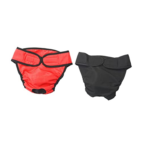 Kisangel 2 Stück Teiliges XL Hundeschutzhöschen für Hündinnen Waschbare Elastische Hundewindel mit Atmungsaktive Körperliche Schutzhose für Läufigkeit Inkontinenz und Welpentraining von Kisangel
