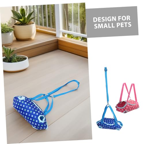 Kisangel 2 Stück Tragbare Haustier-Schultertasche Verstellbarer Riemen Atmungsaktiv Kleine Hunde Katzen Tragetasche Outdoor Reise Sling Bag für Welpen Spaziergänge von Kisangel
