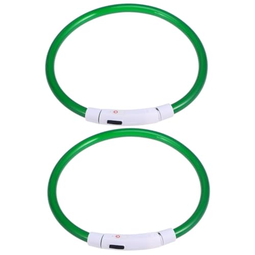 Kisangel 2st Blinkendes Haustierhalsband Haustier Leuchtendes Halsband USB-Halsband Für Hunde USB-Kragen Blinkendes Halsband Für Haustiere Scheinen Leuchtender Kreis von Kisangel