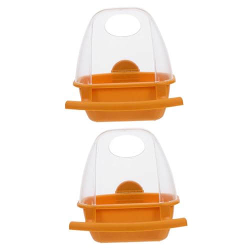 Kisangel 2 Stück Vogelfutternapf zum Aufhängen aus Robustem Kunststoff Futter Wasserschale für Wellensittiche Nymphensittiche und Kleine Vögel Stabiler Vogelkäfig zubehör mit Kisangel 2 Stück Vogelfutternapf zum Aufhängen aus Robustem Kunststoff Futter Wasserschale für Wellensittiche Nymphensittiche und Kleine Vögel Stabiler Vogelkäfig zubehör mit von Kisangel