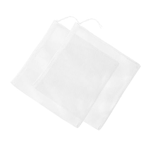 Kisangel Tasche 2 Stücke Teich Pumpe Wasserpumpe Filter Mesh Tasche 31x41cm Weiß Mesh Struktur Verhindert von Kisangel