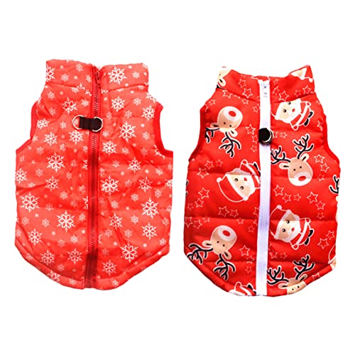 Kisangel 2 Stück Winter Hundeoutfit Weicher und Warmer Hundemantel aus Polyester Modisches Design für Kleine Hunde für Herbst und Winter Sorgt für Kuschelige Wärme und Kisangel 2 Stück Winter Hundeoutfit Weicher und Warmer Hundemantel aus Polyester Modisches Design für Kleine Hunde für Herbst und Winter Sorgt für Kuschelige Wärme und von Kisangel