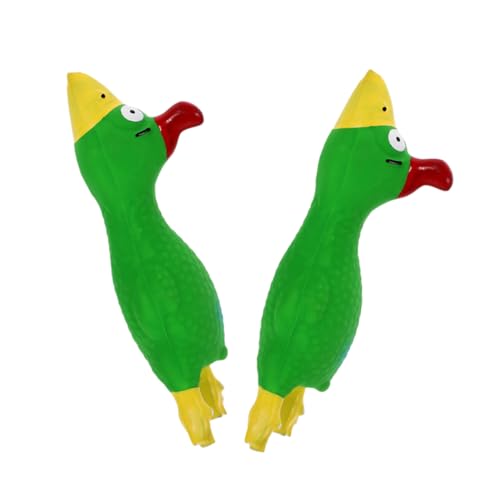 Kisangel 2 Stück schreiendes Huhn quietschend Interactive Dog Toys interaktives Puppy Toys Interactive Toys for Dogs Dog Present Kauspielzeug für Welpen Emulsion von Kisangel