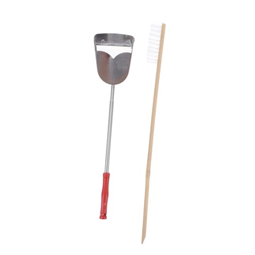 Kisangel 2stücke Vogelkäfig-reinigungsset Mit Langer Edelstahl-bürste Und Schaufel Für Pflege Von Käfigen Für Vögel Und Kleine Haustiere Inklusive Zufälliger Farbauswahl von Kisangel