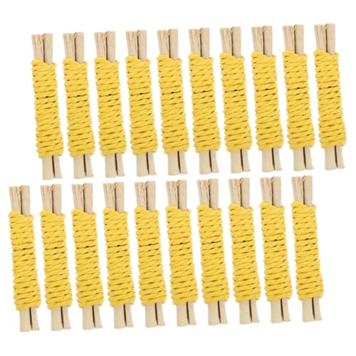 Kisangel 20 Stück Teiliges Molar Sticks für Hamster Kaninchen und Vögel Zahnpflege Kauspielzeug aus Holz für Käfignutzung Zahnreinigung von Kisangel