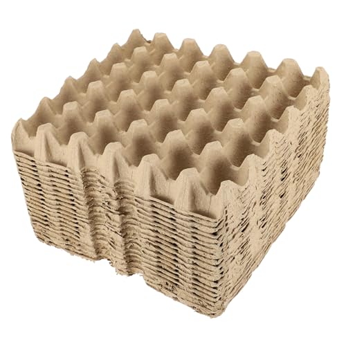 Kisangel 20 Stück Teiliges Pulp Growing Tray mit Löchern Umweltfreundliches Biologisch Abbaubares Insektenzuchtbrett für Larvenaufzucht Vielseitig Nutzbar für Zufällige Farbe von Kisangel