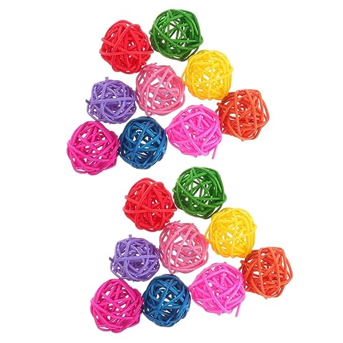 Kisangel Rattan-kauspielzeug Für Vögel 20 Stück Leckerli-Spielzeug Für Meerschweinchen Zufällige Farbe Kisangel Rattan-kauspielzeug Für Vögel 20 Stück Leckerli-Spielzeug Für Meerschweinchen Zufällige Farbe von Kisangel