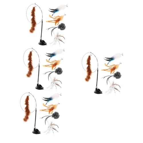 Kisangel 24 STK Katzensauger Katzenteaser interaktives Spielzeug pet Supplies Plüschfigurenspielzeug Katzenspielzeug mit Saugnapf Spielzeuge Neckerei-Stäbchen für Katze Reizstäbe für Katzen Kisangel 24 STK Katzensauger Katzenteaser interaktives Spielzeug pet Supplies Plüschfigurenspielzeug Katzenspielzeug mit Saugnapf Spielzeuge Neckerei-Stäbchen für Katze Reizstäbe für Katzen von Kisangel