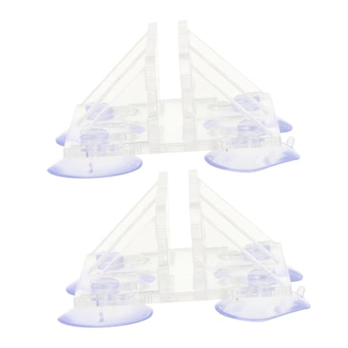 Kisangel Aquarium-isolationsbrett-Clips Mit Tassen 2 Stück Acryl-klemme Zur Vertikalen Schrägen Fixierung von Kisangel