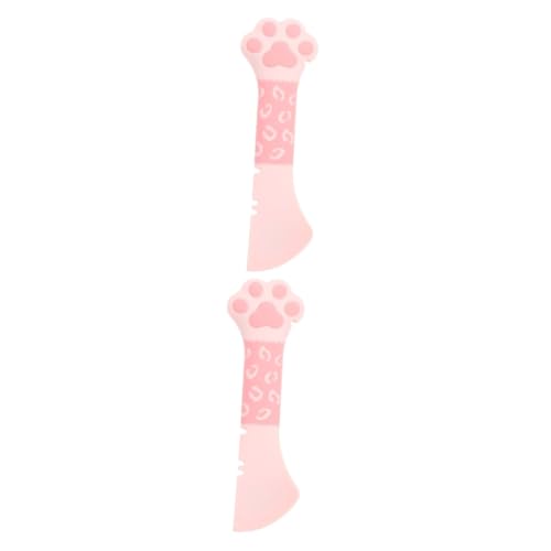 Kisangel 2St Einmachlöffel für Haustiere Dosenöffner Silikon Deckel für hundefutter in dosen Katzenfutterlöffel Katzenfutterschaufel Essgeschirr Mini-Mixer Haustierzubehör Rührlöffel von Kisangel