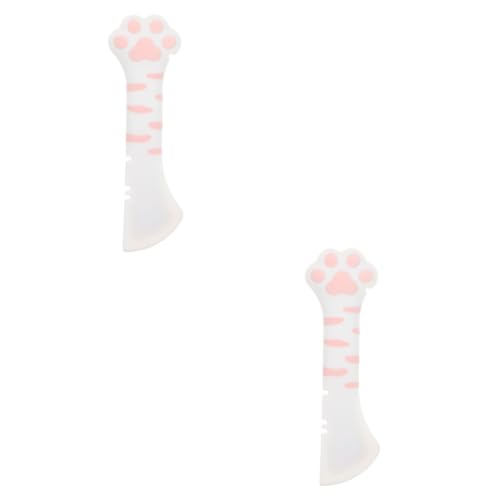 Kisangel 2St Einmachlöffel für Haustiere katzenfutter dosenöffner kurz Katzenfutterlöffel Katzenfutteröffner Hundefutterschaufel Mixer Konservenlöffel entzückender Löffel für Katze mischen von Kisangel