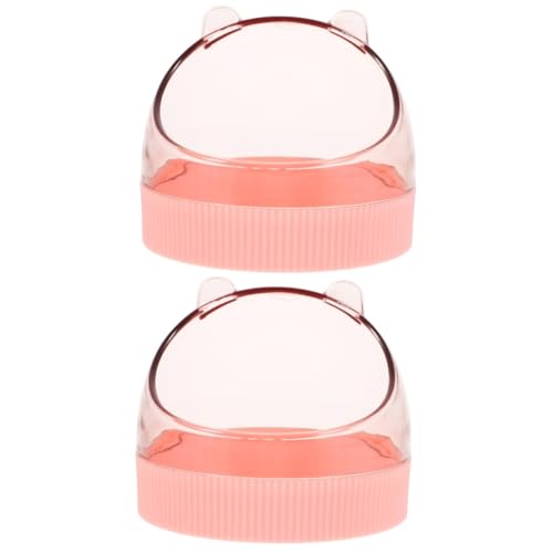 Kisangel 2 Stücke Acryl Tier Feeder Bowl für Hamster Lebensmittel Schüssel Sicher von Kisangel
