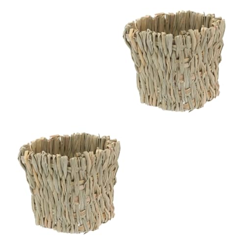 Kisangel 2stücke Korbförmiges Natürliches Grasbett Für Kleine Haustiere Und Sicheres Haus Für Kaninchen Hamster Und Meerschweinchen Stundenlanger Spielspaß Für Ihre Kleinen Kisangel 2stücke Korbförmiges Natürliches Grasbett Für Kleine Haustiere Und Sicheres Haus Für Kaninchen Hamster Und Meerschweinchen Stundenlanger Spielspaß Für Ihre Kleinen von Kisangel