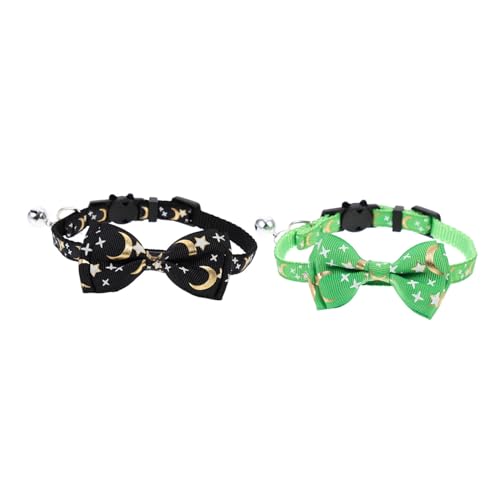 Kisangel Festival Katzenhalsband Schleife Verstellbare Katzenhalskette Haustier Kätzchenhalsband Bequemes Haustierzubehör von Kisangel