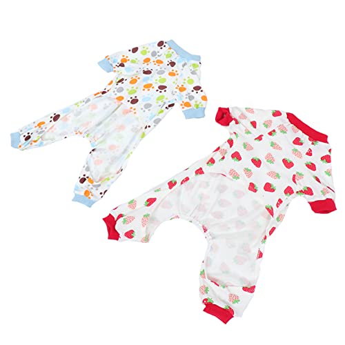 Kisangel Warme Haustierkleidung 2-teiliger Hundepyjama Bequeme Baumwoll-welpen-Bodysuits Haustier-nachtkleidung Kisangel Warme Haustierkleidung 2-teiliger Hundepyjama Bequeme Baumwoll-welpen-Bodysuits Haustier-nachtkleidung von Kisangel
