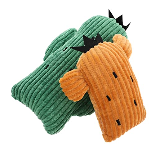 Kisangel 2er-Pack Quietschspielzeug Für Hunde Geräuschspielzeug Für Haustiere Kauspielzeug Spielzeug Zum Spielen Für Haustiere Plüsch-kaktusform Für Hunde von Kisangel