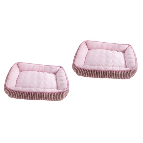 Kisangel 2St Haustier kühles Nest Floor mat fußbodenmatte sommerliches Kühlkissen unverwüstliches hundebett katzenhöhle Hund kühlmatte Eisnest für Welpen Cooles gefühl Kätzchen Stoff Rosa Kisangel 2St Haustier kühles Nest Floor mat fußbodenmatte sommerliches Kühlkissen unverwüstliches hundebett katzenhöhle Hund kühlmatte Eisnest für Welpen Cooles gefühl Kätzchen Stoff Rosa von Kisangel