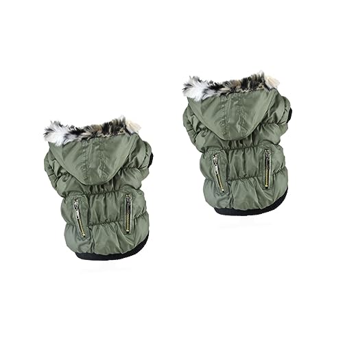 Kisangel 2 Stücke Haustier Hund Mantel Wärme Pet Puppy Bekleidung Grün Größe S Zip-up Pet Jacke Kisangel 2 Stücke Haustier Hund Mantel Wärme Pet Puppy Bekleidung Grün Größe S Zip-up Pet Jacke von Kisangel