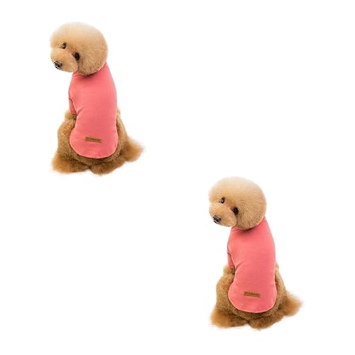 Kisangel 2St Hundekleidung Nachthemd joggingleine dogge Welpe rosa Haustierkleidung Kinderpyjamas Schlafanzug für Männer Haustier-Baumwollhemd -Hund Baumwoll-Shirt zweibeinige Kleidung von Kisangel