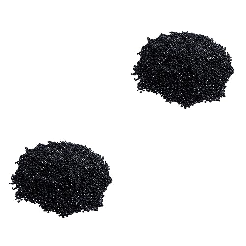 Kisangel 2 Stück 2 Mm Schwarze Turmalin-kristallsteine ​​für Schmuck Turmalinperlen Turmalin Für Chakra Metaphysische Heilungsbeschichtungen von Kisangel