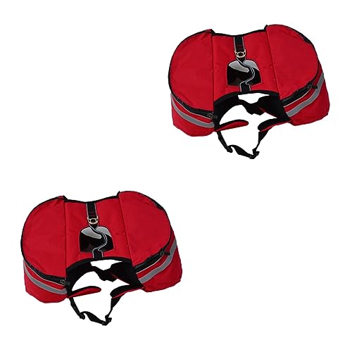 Kisangel 2 Stücke Hund Wandern Rucksack Oxford Material Leine Haken Taschen für Reise Camping Kisangel 2 Stücke Hund Wandern Rucksack Oxford Material Leine Haken Taschen für Reise Camping von Kisangel