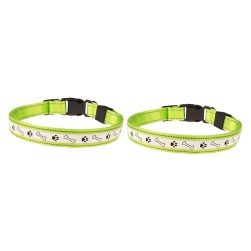 Kisangel 2stücke Hundehalsband Mit USB-ladefunktion Einstellbare Leuchtendes Halsband Für Bei Nacht Für Und Camping Mit Haustieren von Kisangel