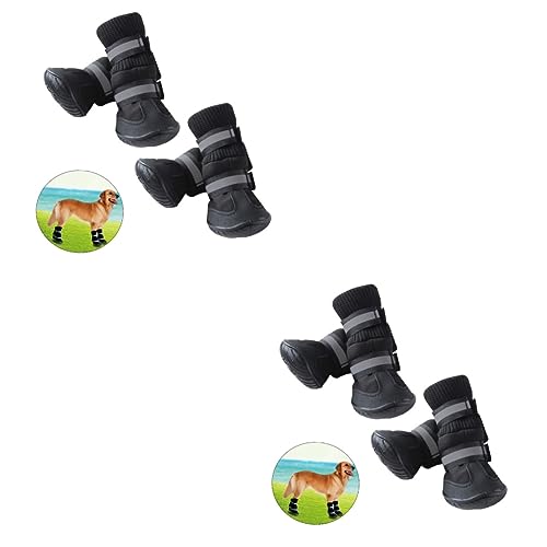 Kisangel 2St Hundestiefel Schuhe hundeschuhe Schuhe für Dog Shoes für Haustierschuhe Erdfarben einstellen von Kisangel