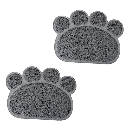 Kisangel 2St Katzenmatte pet Supplies haustierbedarf Hunde-PIPI-Pads Kleintierfuttermittel Fußpolster Lebensmittel katzenfutter pad Essensmatte Katzenstreu Hundefutter Hundeunterlage PVC von Kisangel