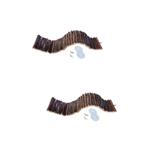 Kisangel 2stücke Holz-kletterleiter Für Kleintiere Hängende Brücke Für Hamster Spielzeug Und Kauartikel Aus Apfelholz Für Nager Wie Meerschweinchen Und Chinchillas Kisangel 2stücke Holz-kletterleiter Für Kleintiere Hängende Brücke Für Hamster Spielzeug Und Kauartikel Aus Apfelholz Für Nager Wie Meerschweinchen Und Chinchillas von Kisangel
