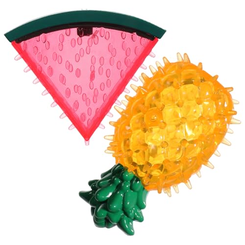 Kisangel Interaktives Kauspielzeug für Hunde 2er-Pack Einfrierbares Spielzeug Weiche Fruchtform für Die Zahnungsbedürfnisse Von Welpen Kisangel Interaktives Kauspielzeug für Hunde 2er-Pack Einfrierbares Spielzeug Weiche Fruchtform für Die Zahnungsbedürfnisse Von Welpen von Kisangel